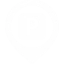 Parkeerteken icoon in wit