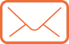 Email icoon in oranje